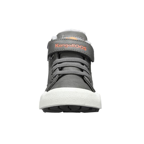 Kangaroos Unisex Kinder K-Ten Kangu Sneaker, Steel Grey Flame, 24 EU