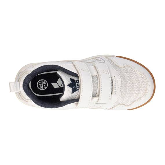 Lico Unisex Kinder Boulder V Hallenturnschuhe, Weiss Marine, 28 EU