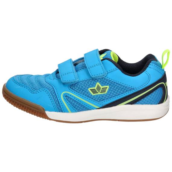 Lico Jungen Unisex Kinder Boulder V Hallenturnschuhe, Blau/Marine/Lemon, 28 EU