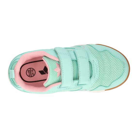 Lico Unisex Kinder Boulder V Hallenturnschuhe, Türkis Rosa, 35 EU