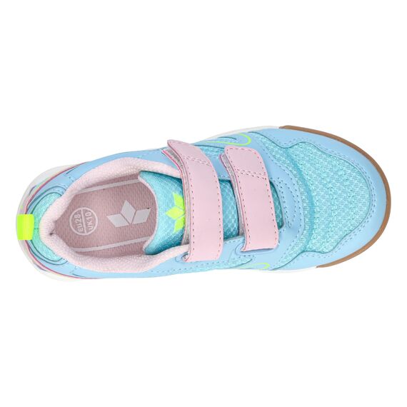Lico Unisex Kinder Boulder V Hallenturnschuhe, Türkis Rosa Lemon, 36 EU