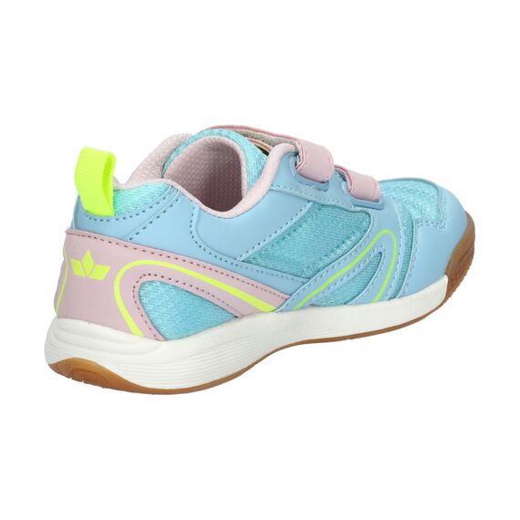 Lico Unisex Kinder Boulder V Hallenturnschuhe, Türkis Rosa Lemon, 36 EU