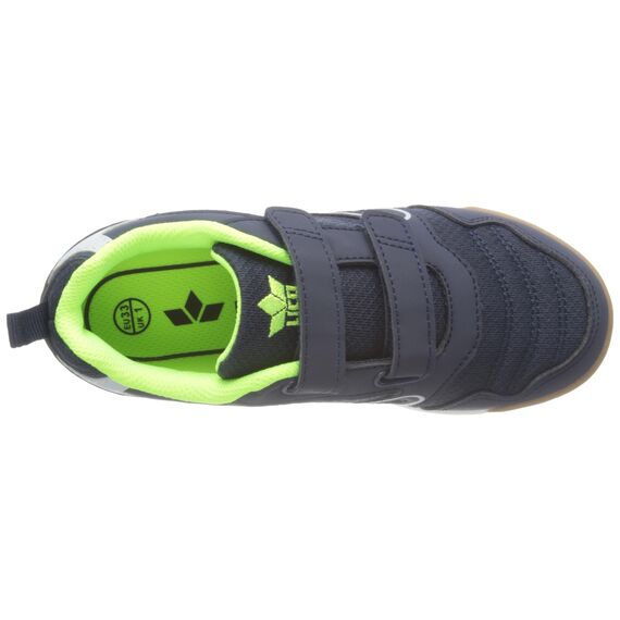 Lico BOULDER V Unisex Kinder Multisport Indoor Schuhe, Marine/ Lemon, 40 EU