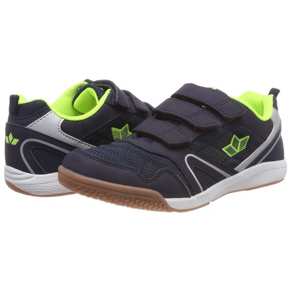 Lico BOULDER V Unisex Kinder Multisport Indoor Schuhe, Marine/ Lemon, 40 EU
