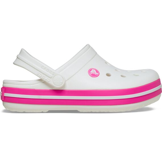 Crocs Unisex Kinder Crocband Clog K Clog, White/Pink Crush, 32/33 EU