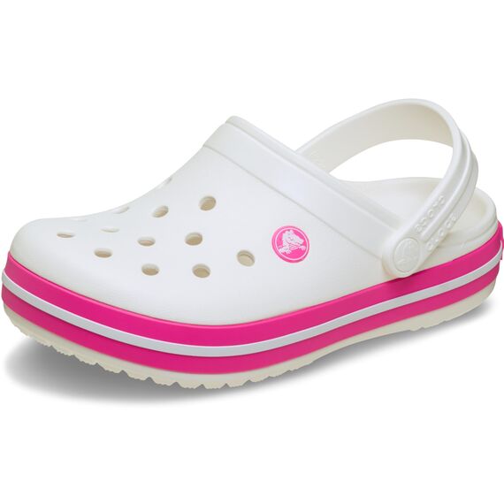 Crocs Unisex Kinder Crocband Clog K Clog, White/Pink Crush, 37/38 EU
