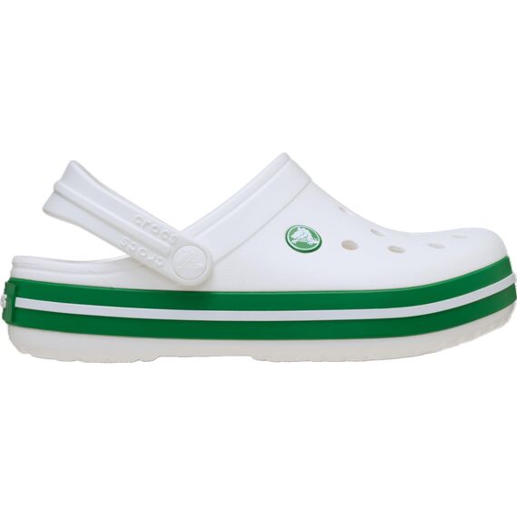 Crocs Unisex Kinder Crocband Clog K Clog, White/Green Ivy, 36/37 EU
