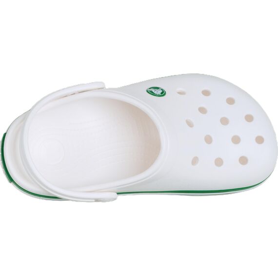 Crocs Unisex Kinder Crocband Clog K Clog, White/Green Ivy, 36/37 EU