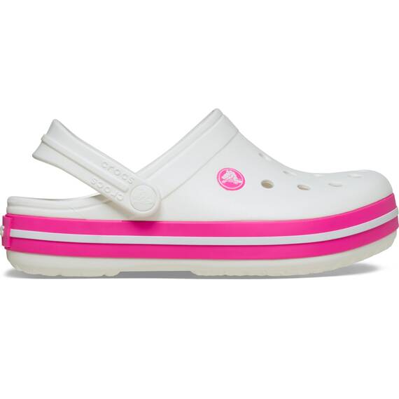 Crocs Unisex Kinder Crocband Clog K Clog, White/Pink Crush, 34/35 EU