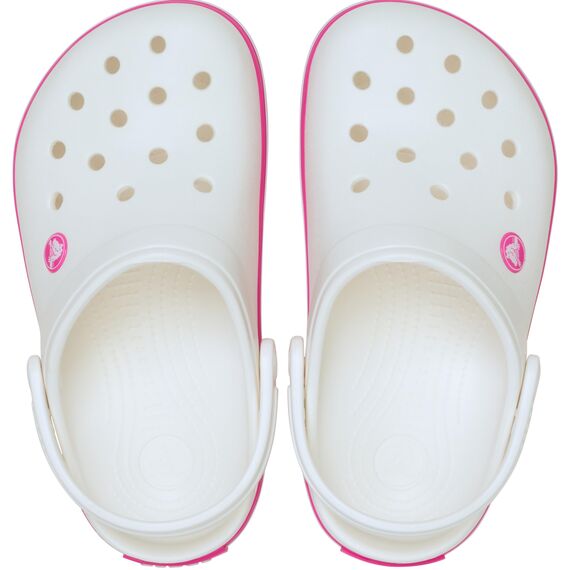 Crocs Unisex Kinder Crocband Clog K Clog, White/Pink Crush, 37/38 EU