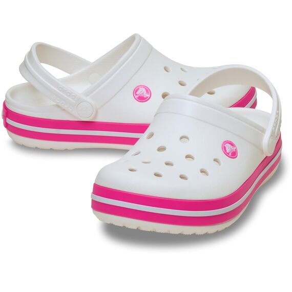 Crocs Unisex Kinder Crocband Clog K Clog, White/Pink Crush, 36/37 EU