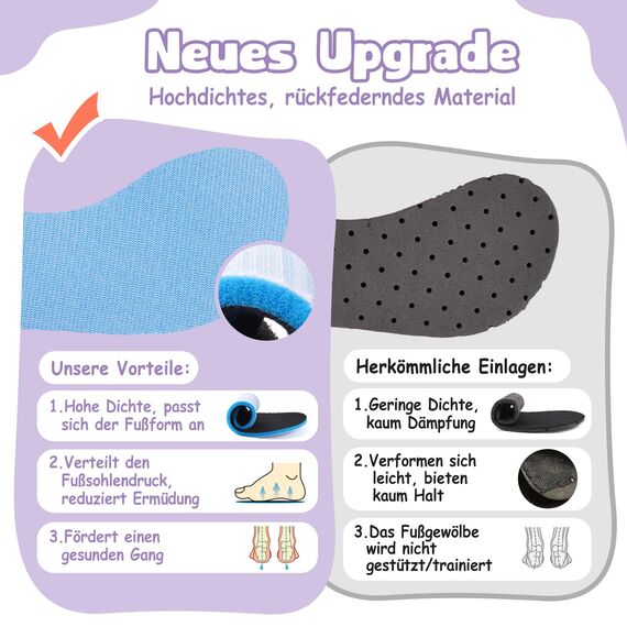 VOLHAL Hausschuhe ​Kinder Mädchen Junge Barfussschuhe Pantoffeln Lauflernschuhe ​Rutschfest ​Kindergarten für Atmung saktive​ Weich Kleinkinder Schuhe ​Unisex(Fuchs Lila 24EU)