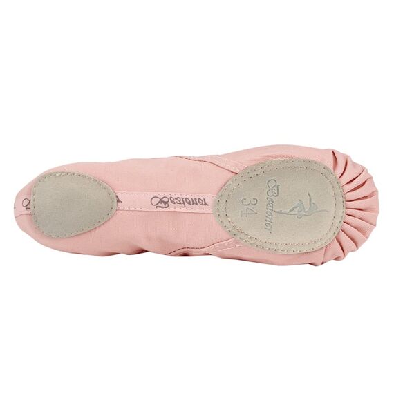 Bezioner Ballettschuhe Ballettschläppchen Tanzschuhe Geteilte Ledersohle für Kinder und Erwachsene(Bitte wählen Sie eine Größe größer als üblich) Pink 41