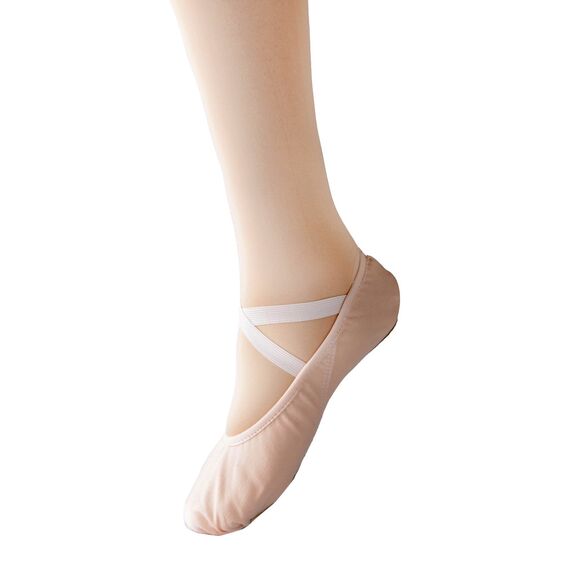 Bezioner Ballettschuhe Ballettschläppchen Tanzschuhe Geteilte Ledersohle für Kinder und Erwachsene Beige 22