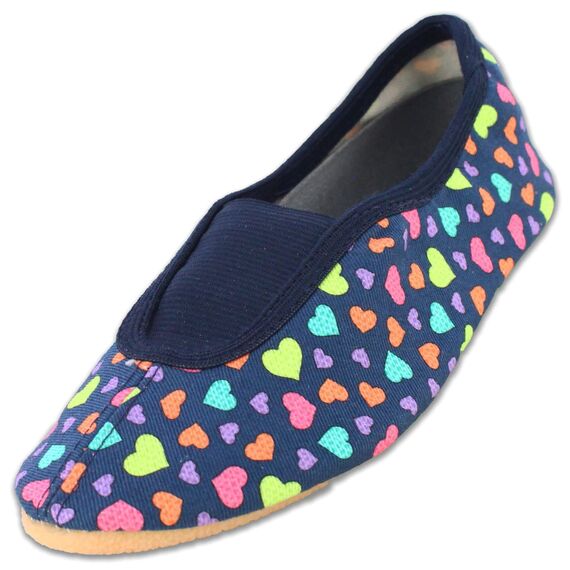 Beck Mädchen Hearts, Rist Gymnastikschuhe, Dunkelblau, 35 EU