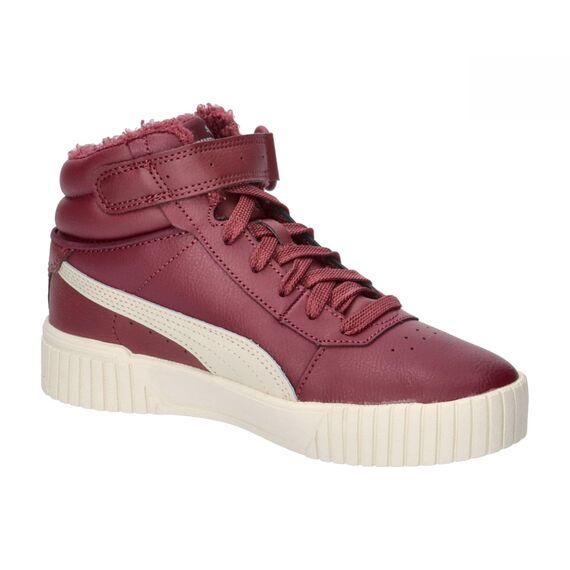 PUMA Mädchen Carina 2.0 Mid Wtr Jr Turnschuhe, Dark Jasper Alpine Snow Puma Silver, 37.5 EU