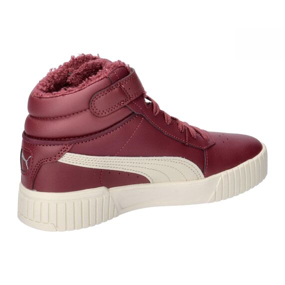 PUMA Mädchen Carina 2.0 Mid Wtr Jr Turnschuhe, Dark Jasper Alpine Snow Puma Silver, 37.5 EU