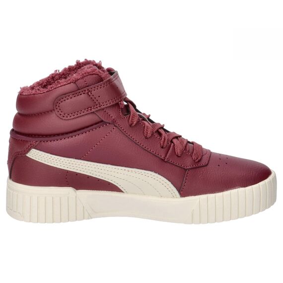 PUMA Carina 2.0 MID WTR JR Sneaker, Dark Jasper-Alpine Snow Silver, 38 EU