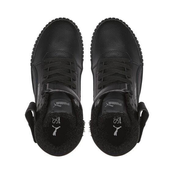 PUMA Mädchen Carina 2.0 Mid Wtr Jr Sneaker, Puma Black Puma Black Dark Shadow, 35.5 EU