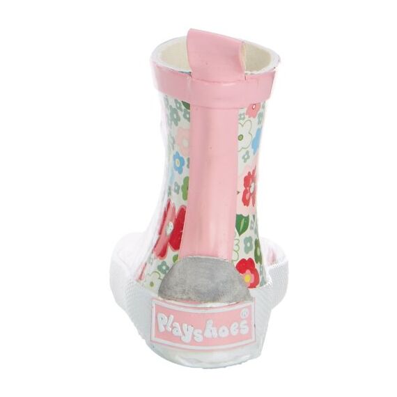 Playshoes M dchen Kurzer Gummistiefel, Regenstiefel Blumen Gummistiefel, WeiÃƒŸ, 19 EU