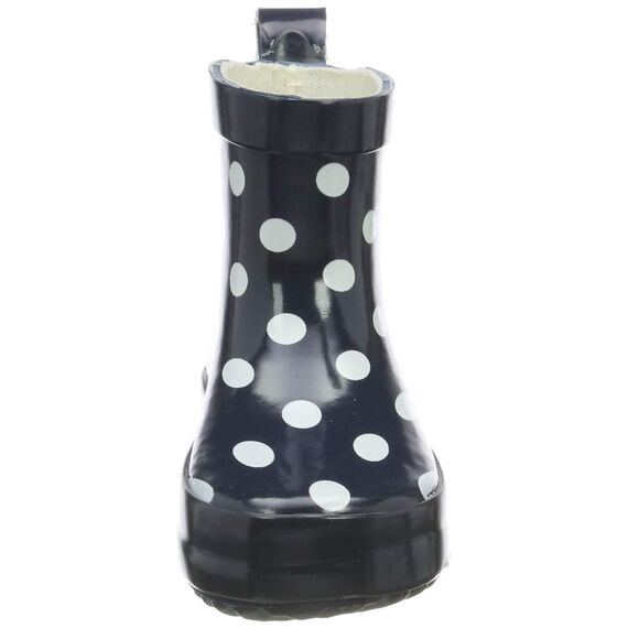 Playshoes Kinder Halbschaft-Gummistiefel aus Naturkautschuk, Trendige Unisex Regenstiefel mit Reflektoren, gepunktet mit Punkt-Muster