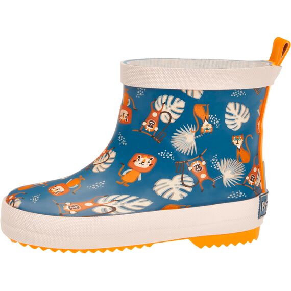 Playshoes Gummistiefel Halbschaft Dschungel Unisex Kinder Gummistiefel, Petrol Dschungel, 20 EU