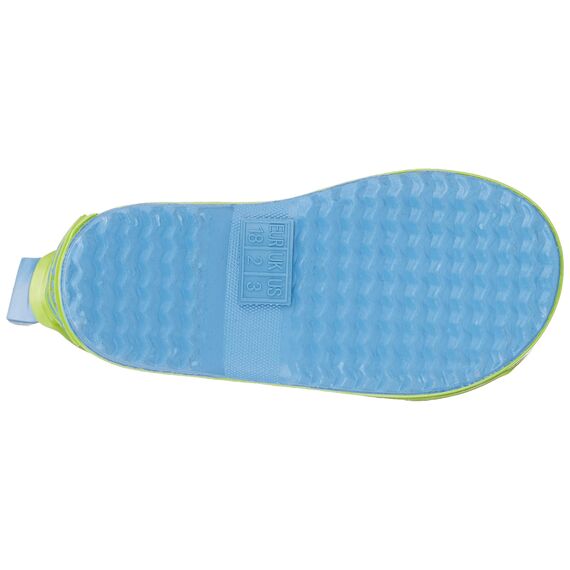 Playshoes Kinder Halbschaft-Gummistiefel aus Naturkautschuk, trendige Unisex Regenstiefel mit Reflektoren, mit Krokodil-Muster