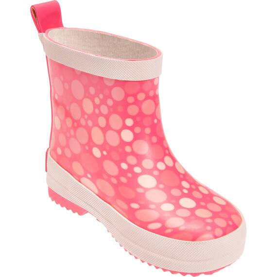 Playshoes Gummistiefel Halbschaft Tupfen Unisex Kinder Gummistiefel, Koralle Tupfen, 18 EU