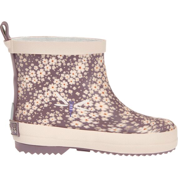 Playshoes Gummistiefel Halbschaft Blumen Unisex Kinder Gummistiefel, Violett Blumen, 21 EU