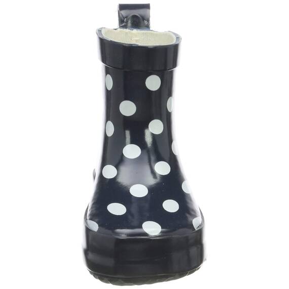 Playshoes Kinder Halbschaft-Gummistiefel aus Naturkautschuk, Trendige Unisex Regenstiefel mit Reflektoren, gepunktet mit Punkt-Muster