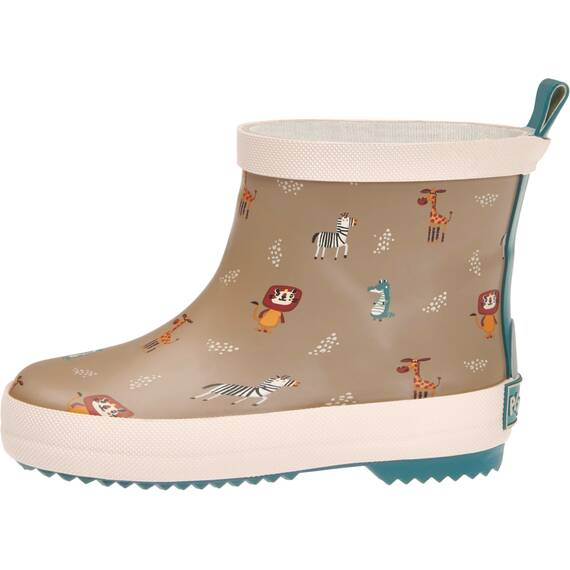 Playshoes Gummistiefel Halbschaft Wildtiere Unisex Kinder Gummistiefel, Braun Wildtiere, 20 EU