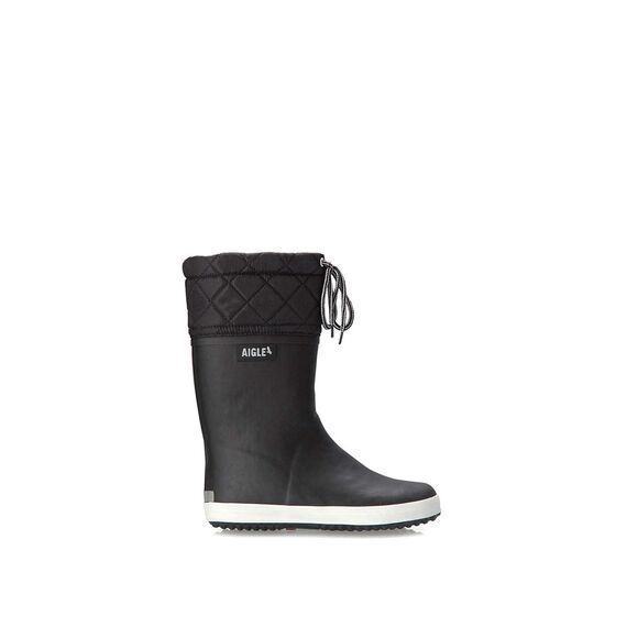 Aigle Unisex Kid's Giboulee 2 Rain Boot, Noir Blanc, 3.5 UK Child