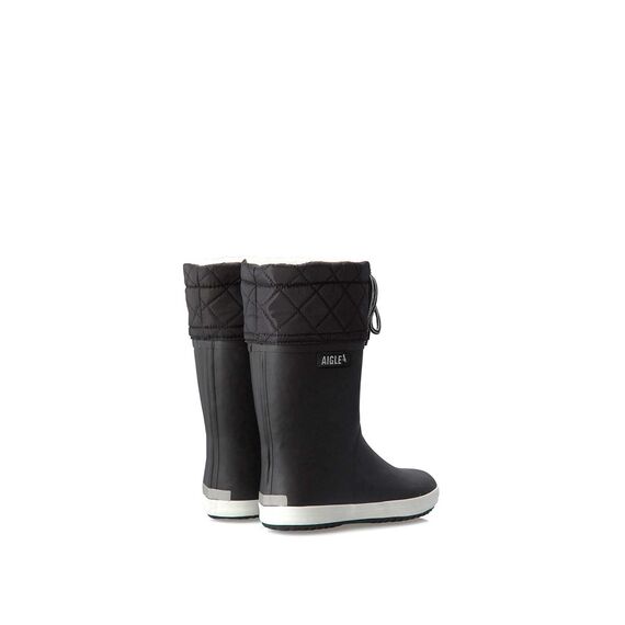 Aigle Unisex Kinder Giboulee 2 Gummistiefel, Schwarz Weiß, 28 EU