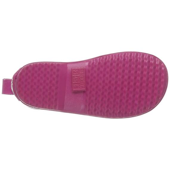 Playshoes Kinder Halbschaft-Gummistiefel aus Naturkautschuk, Trendige Unisex Regenstiefel mit Reflektoren, gepunktet mit Punkt-Muster, Rosa (pink 18), 180358, 26 EU