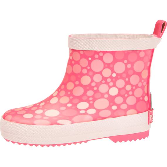 Playshoes Gummistiefel Halbschaft Tupfen Unisex Kinder Gummistiefel, Koralle Tupfen, 27 EU