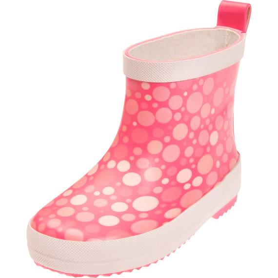 Playshoes Gummistiefel Halbschaft Tupfen Unisex Kinder Gummistiefel, Koralle Tupfen, 26 EU