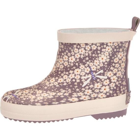 Playshoes Gummistiefel Halbschaft Blumen Unisex Kinder Gummistiefel, Violett Blumen, 27 EU