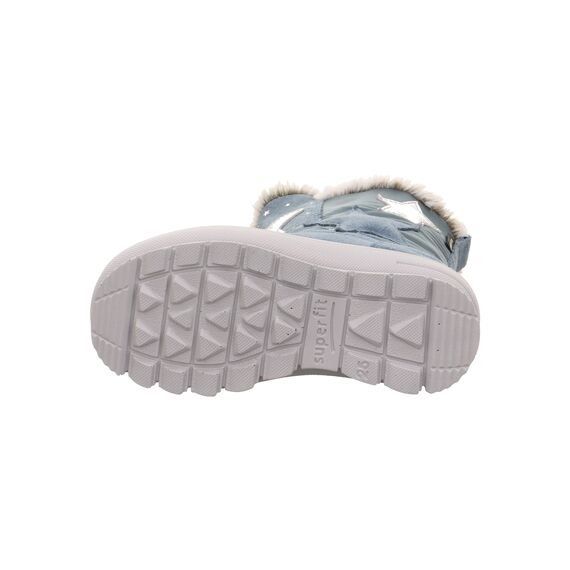 Superfit Mädchen Flavia Warm Gefütterte Gore-tex Schneestiefel, Blau Silber 8010, 36 EU Weit