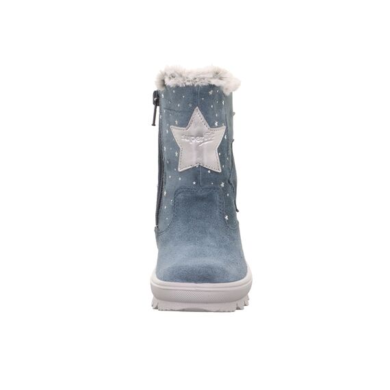Superfit Mädchen Flavia Warm Gefütterte Gore-tex Schneestiefel, Blau Silber 8010, 36 EU Weit