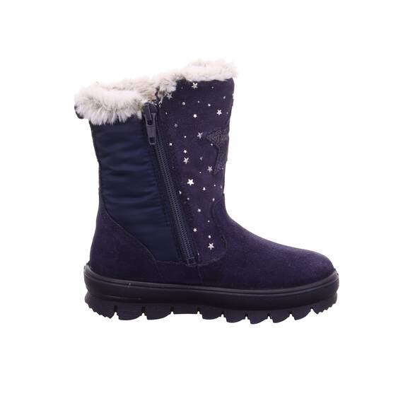 Superfit Mädchen Flavia Warm Gefütterte Gore-tex Schneestiefel, Blau 8000, 34 EU
