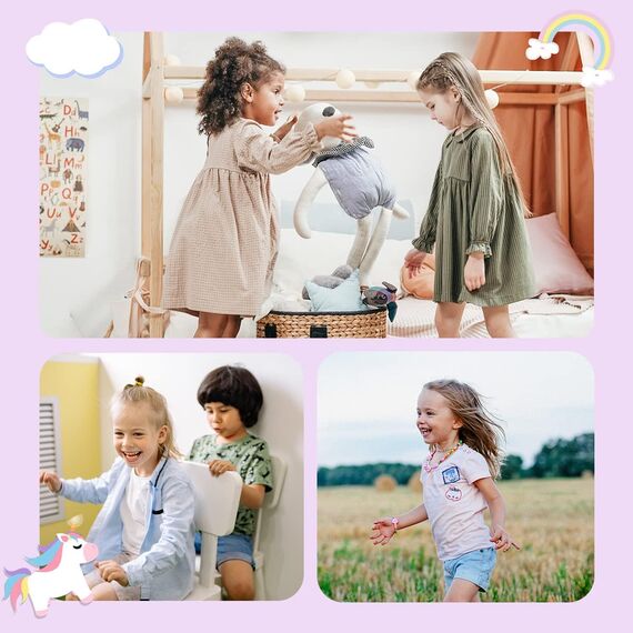 Torotto Hausschuhe Kinder Mädchen Junge Pantoffeln Atmungsaktive Rutschfest Weich Turnschläppchen Barfussschuhe für Lauflernschuhe Kleinkinder Schuhe Kindergarten Unisex(31-Lila 30/31 EU)