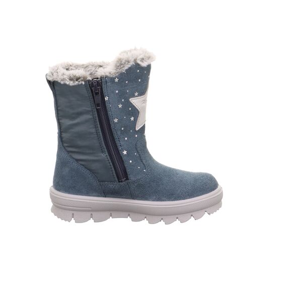 Superfit Mädchen Flavia Gore-tex 1-000219 Stiefel, Blau Silber 8010, 37 EU