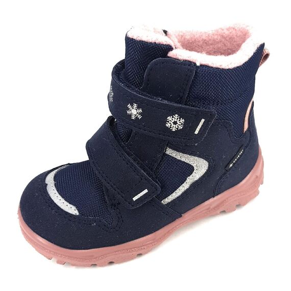 Superfit Mädchen HUSKY1 Boot, Schneestiefel, BLAU/ROSA 8010, 25