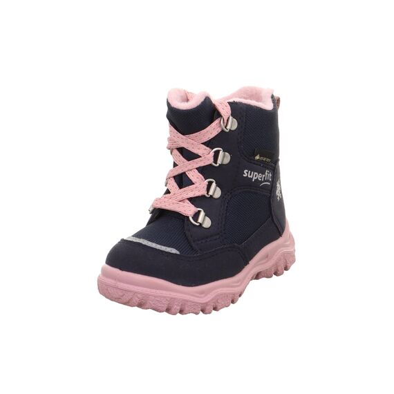Superfit Baby Mädchen - Schuhe HUSKY1 Boot, Modern, BLAU/ROSA 8010, 19