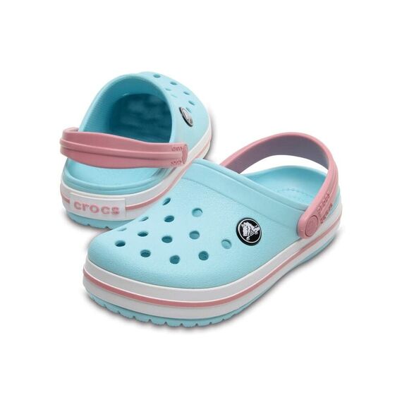 Crocs Unisex Kinder Crocband Clog T Clog, Ice Blue/White, 22/23 EU