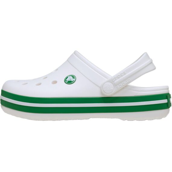 Crocs Unisex Kinder Crocband Clog T Clog, White/Green Ivy, 22/23 EU