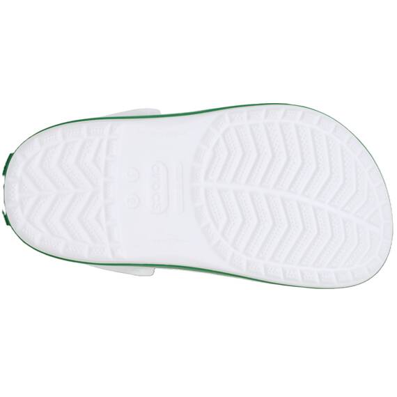 Crocs Unisex Kinder Crocband Clog T Clog, White/Green Ivy, 20/21 EU