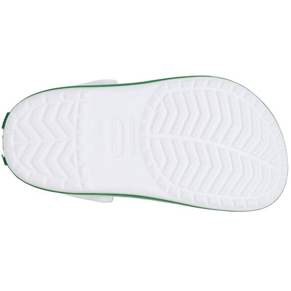 Crocs Unisex Kinder Crocband Clog T Clog, White/Green Ivy, 24/25 EU