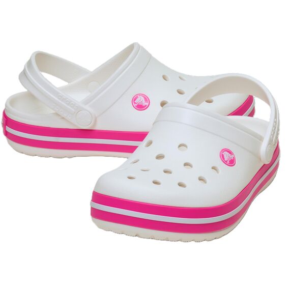Crocs Unisex Kinder Crocband Clog T Clog, White/Pink Crush, 19/20 EU