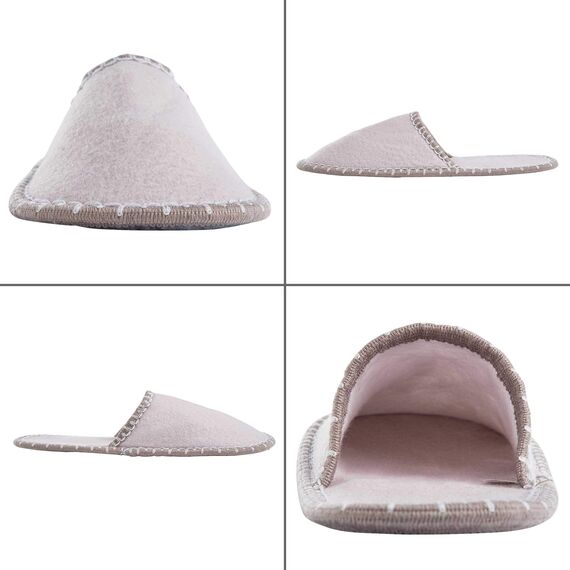ONVAYA ABS Gästehausschuhe Gast 6er Set | Gästepantoffel | Hausschuhe | Pantoffel | Gästeschlappen | Hüttenschuh | Antirutsch | Filz